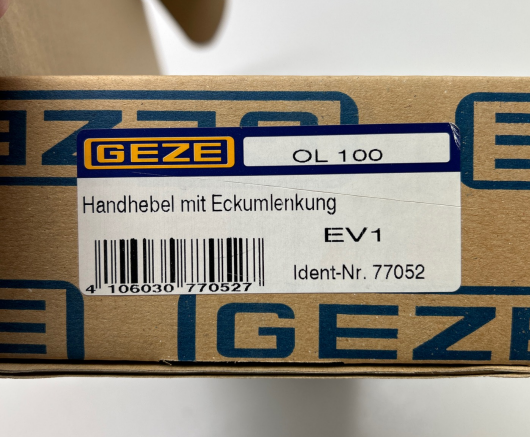 Oberlicht Handhebel mit Eckumlenkung Geze OL 100 I LL3006