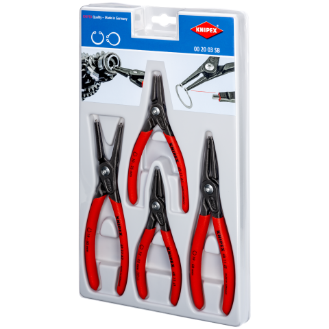 4-teilig KNIPEX Präzisions-Sicherungsringzangen-Set