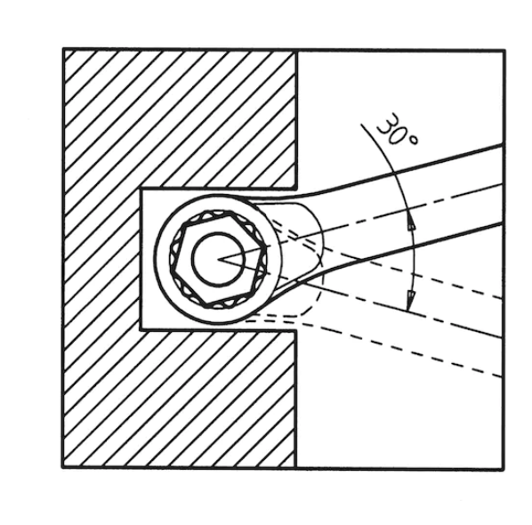 11-tlg. Ringmaulschlüssel Sortiment Kurze Form (SW8-22)