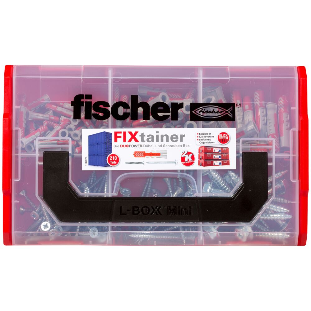 fischer FixTainer "DuoPower mit Schrauben" (210 Teile)