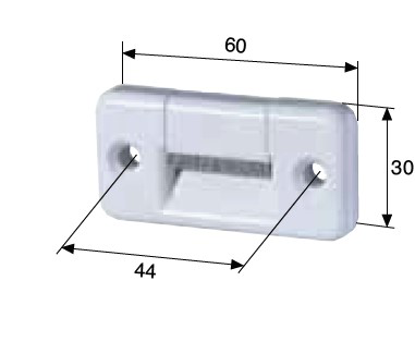 Gurtführung 23 mm quer mit Bürste (VE 1)