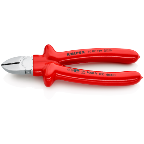 KNIPEX 180 mm Seitenschneider tauchisoliert, VDE-geprüft