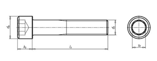 M30 x 50 Zylinderkopfschraube mit Innensechskant (ST)