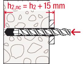 M10x95 mm fischer Bolzenanker FAZ II Plus 10/10 im Eimer (verzinkt)