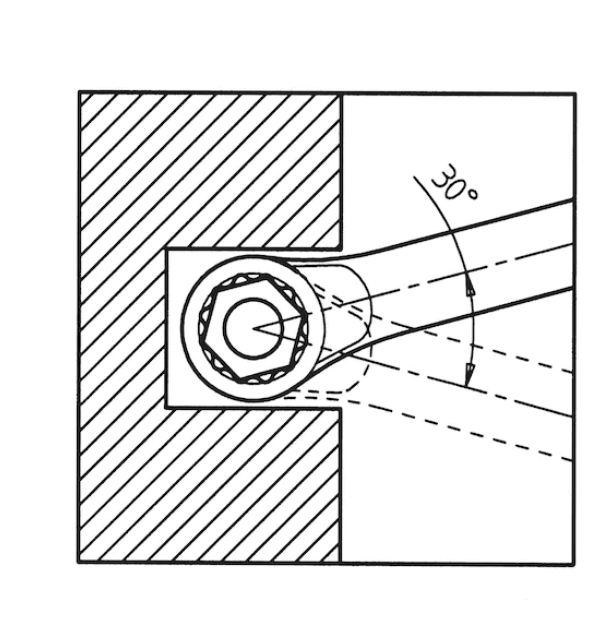 28-tlg. Ringmaulschlüssel Sortiment Kurze Form (SW5,5-34)