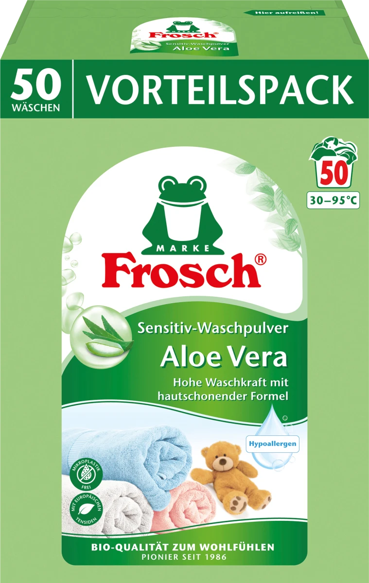 Sensitiv-Waschpulver Aloe Vera von Frosch  