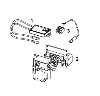 TECEplanus WC-Fernauslösung  Nr. 9240355 Funk 230/12 V-Netz