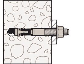 M12x110 mm fischer Bolzenanker FAZ II Plus 12/10 im Eimer (verzinkt)