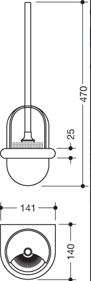 Hewi 477 Toilettenbürsten Garnitur 477.20.100, Farbe Apfelgrün