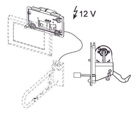 TECEplanus WC-Fernauslösung Nr. 9240357 Kabel 230/12 V-Netz