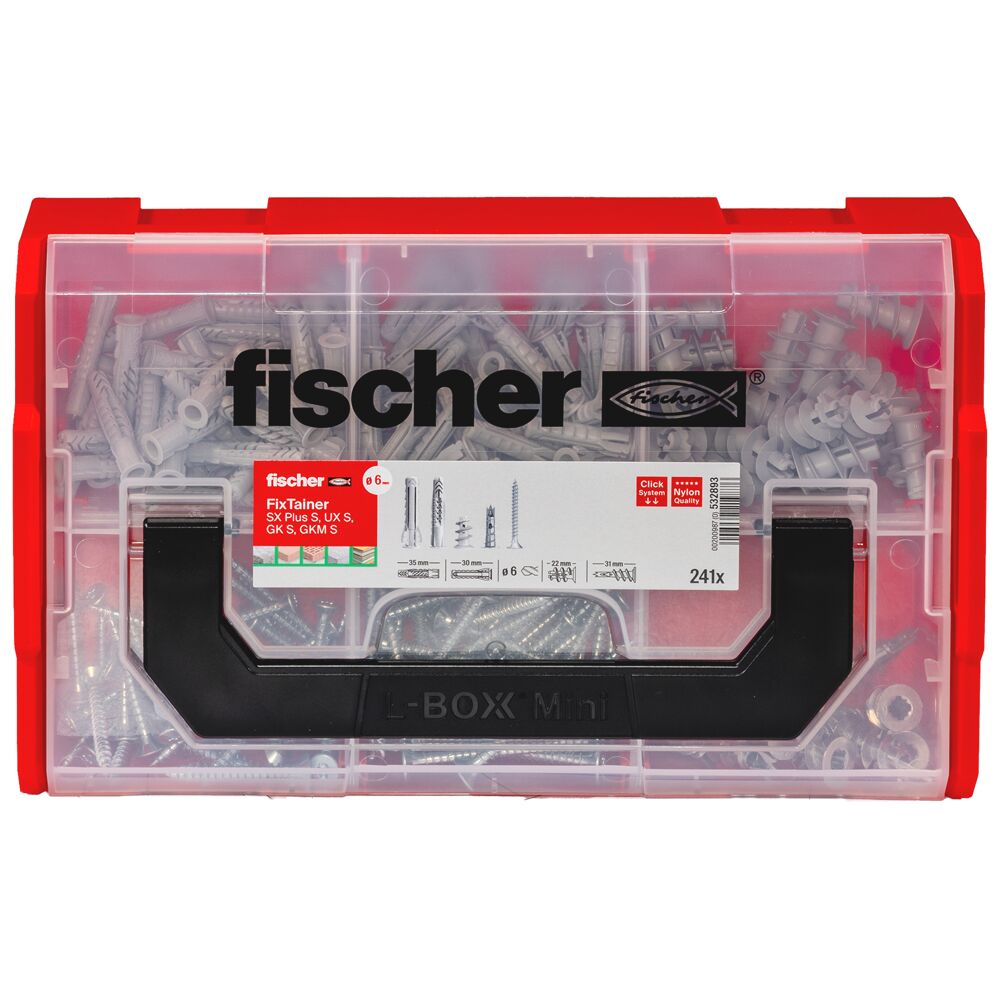 fischer FixTainer "Hält Alles" Box (240 Teile)