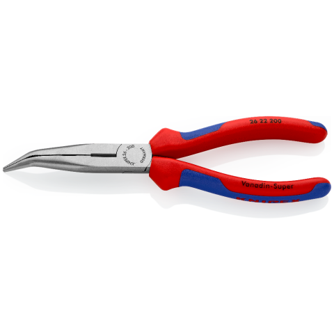 40Grad KNIPEX 200 mm Flachrundzange 