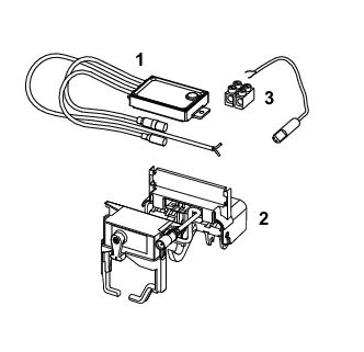 TECEplanus WC-Fernauslösung Nr. 9240357 Kabel 230/12 V-Netz