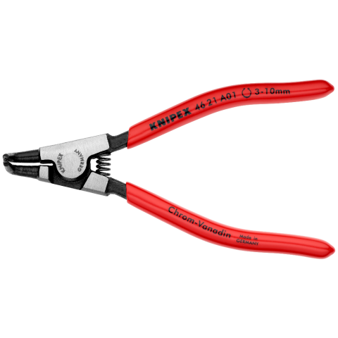 D.3-10mm KNIPEX 125 mm 90° Außensicherungsringzange A 01 f.Wellen 