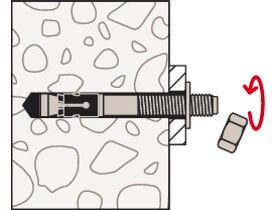 M10x95 mm fischer Bolzenanker FAZ II Plus 10/10 im Eimer (verzinkt)