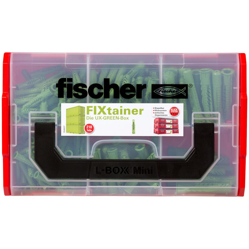 fischer FixTainer "UX Green" (210 Teile)