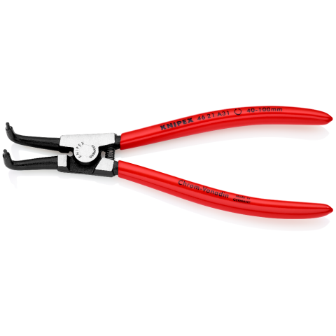 D.40-100mm KNIPEX 200 mm 90° Außensicherungsringzange A 31 f.Wellen 