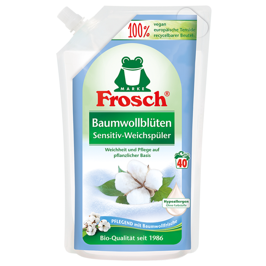 Frosch Sensitiv-Weichspüler Baumwollblüten 1 L