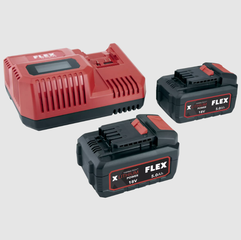 18 V Akku Set mit Schnellladegerät von FLEX