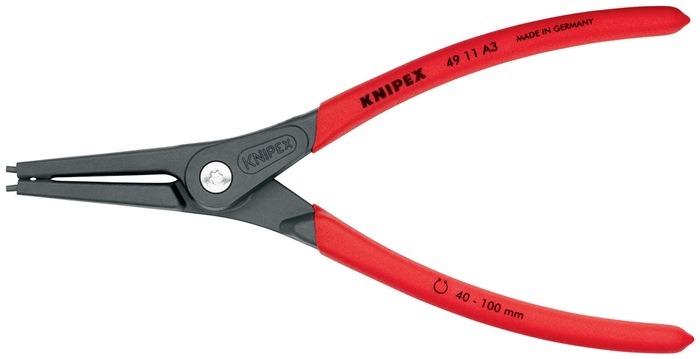 D.40-100mm KNIPEX 225 mm Präzisionssicherungsringzange 