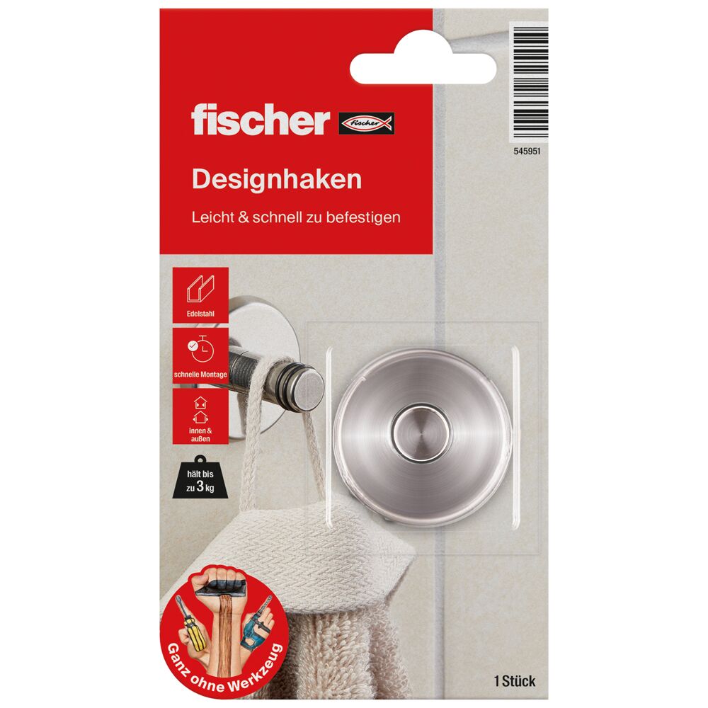 Designhaken - 3 kg von fischer