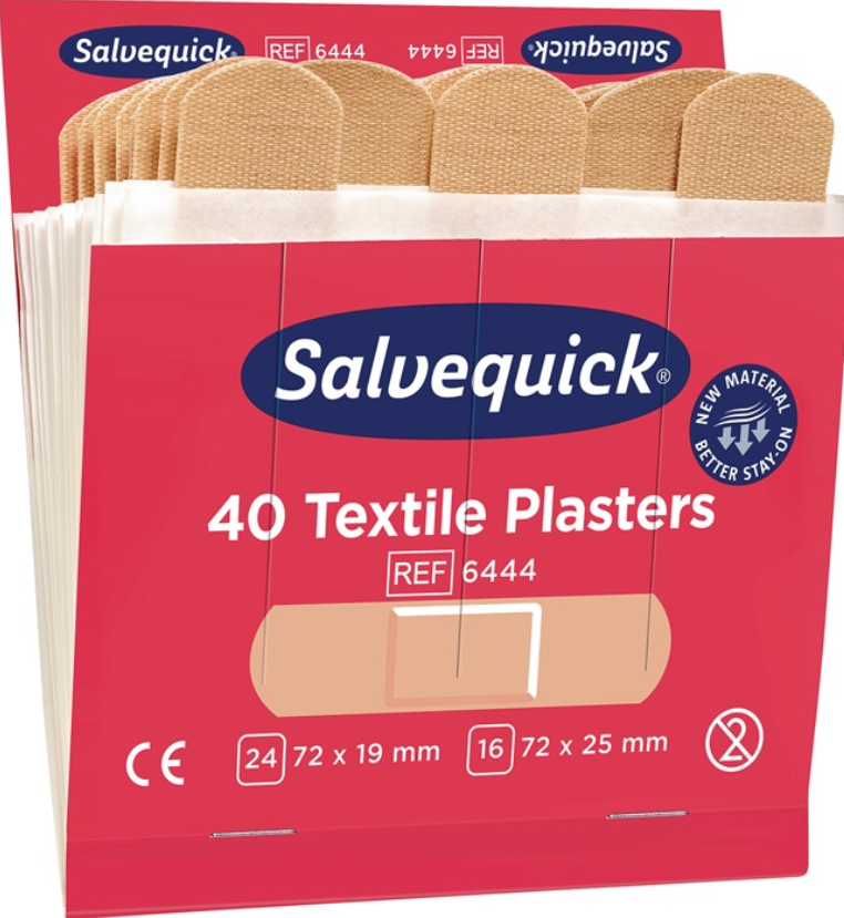 Pflasterstrips Salvequick elastisch 6 Nachfüllpack je 40 St.SALVEQUICK 