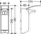 HEWI Desinfektionsmittel-/Seifenspender von HEWI