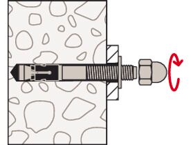 M10x95 mm fischer Bolzenanker FAZ II Plus 10/10 im Eimer (verzinkt)