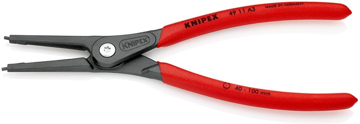 D.40-100mm KNIPEX 225 mm Präzisionssicherungsringzange 