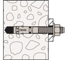 M12x130 mm fischer Bolzenanker FBZ 12/30 (VE 20) (verzinkt)