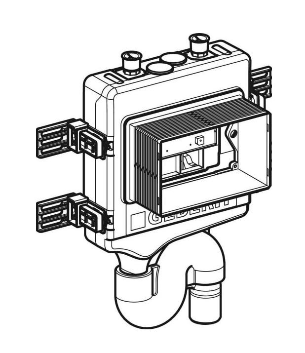 Geberit  HS50 Hygienespülung mit 2 Wasseranschlüssen. d:50mm 