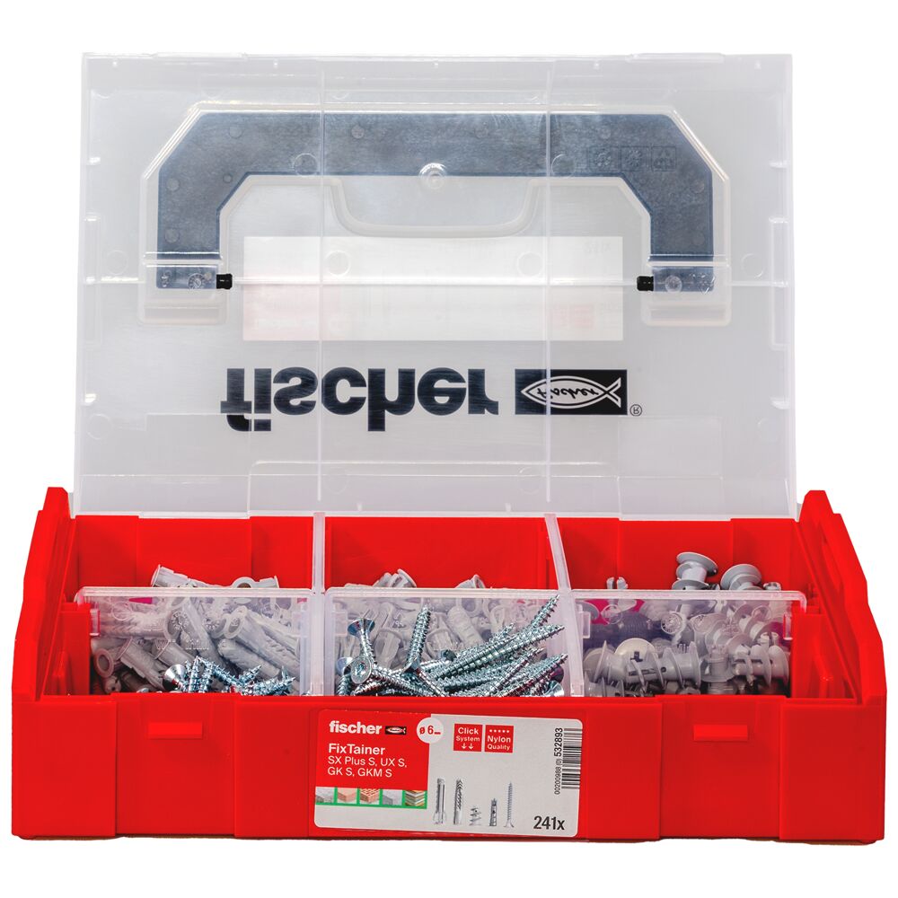 fischer FixTainer "Hält Alles" Box (240 Teile)