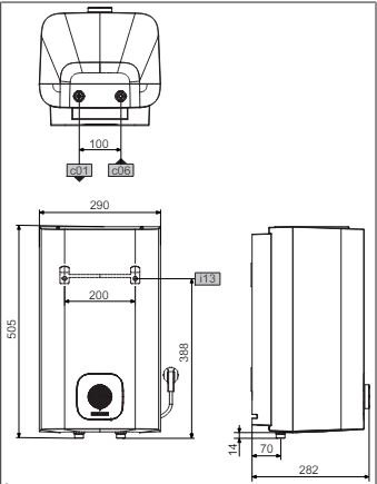 Stiebel Eltron Kleinspeicher SNO 10 Plus Drucklos